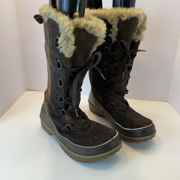 Sorel Womens Tivoli High II Size 10 Brown Winter Snow Tobacco Boots - Picture 1 of 11